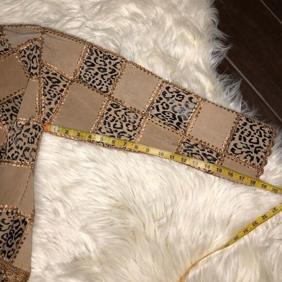 S.M.H Boutique leather patchwork blazer sz XL - Picture 7 of 7